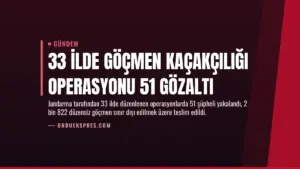 33 İlde Göçmen Kaçakçılığı Operasyonu 51 Gözaltı