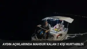 Aydın Açıklarında Mahsur Kalan 2 Kişi Kurtarıldı