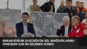Bakan Kurum Ayazağa’da Sel Mağdurlarına Dönüşüm İçin İki Seçenek Sundu