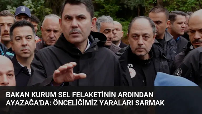 Bakan Kurum Sel Felaketinin Ardından Ayazağa’da: Önceliğimiz Yaraları Sarmak