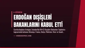Erdoğan Dışişleri Bakanlarını Kabul Etti