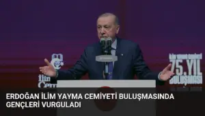 Erdoğan İlim Yayma Cemiyeti Buluşmasında Gençleri Vurguladı