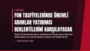 Fon Tasfiyelerinde Önemli Adımlar Yatırımcı Beklentilerini Karşılayacak