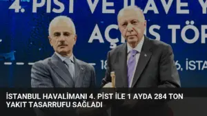 İstanbul Havalimanı 4. Pist ile 1 Ayda 284 Ton Yakıt Tasarrufu Sağladı