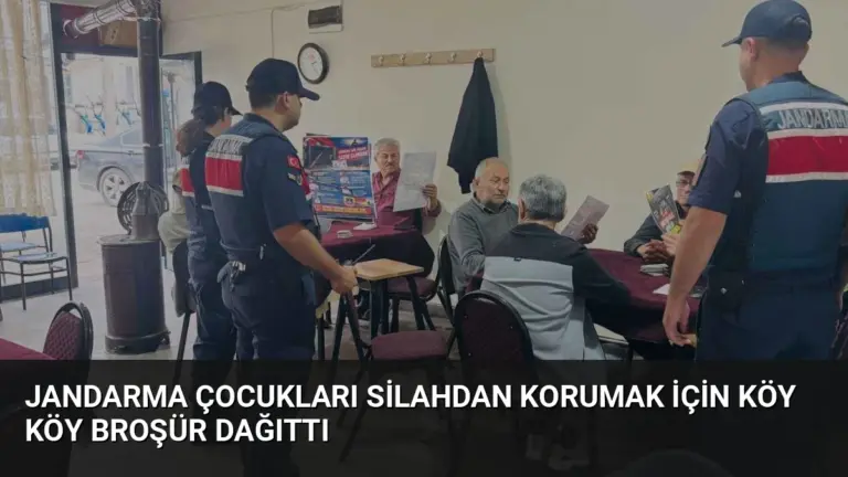 Jandarma Çocukları Silahdan Korumak İçin Köy Köy Broşür Dağıttı