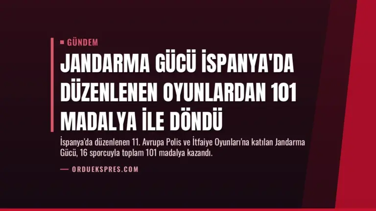 Jandarma Gücü İspanya'da Düzenlenen Oyunlardan 101 Madalya ile Döndü