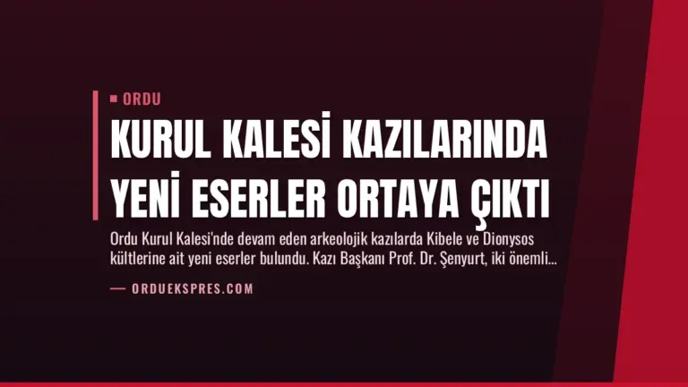 Kurul Kalesi Kazılarında Yeni Eserler Ortaya Çıktı