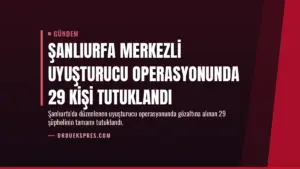 Şanlıurfa merkezli uyuşturucu operasyonunda 29 kişi tutuklandı