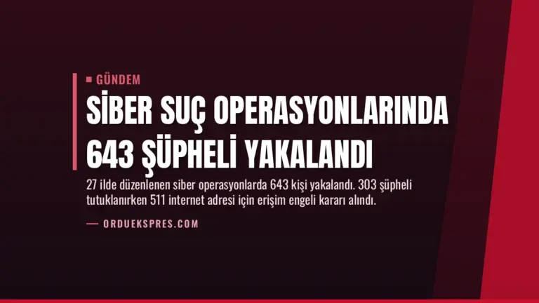Siber Suç Operasyonlarında 643 Şüpheli Yakalandı