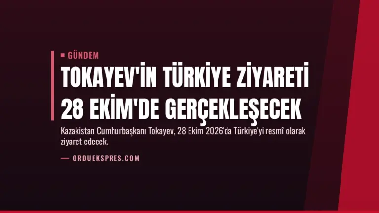 Tokayev'in Türkiye ziyareti 28 Ekim'de gerçekleşecek