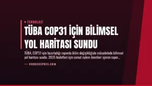 TÜBA COP31 için Bilimsel Yol Haritası Sundu