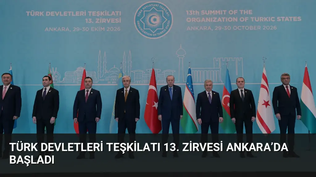 Türk Devletleri Teşkilatı 13. Zirvesi Ankara’da başladı