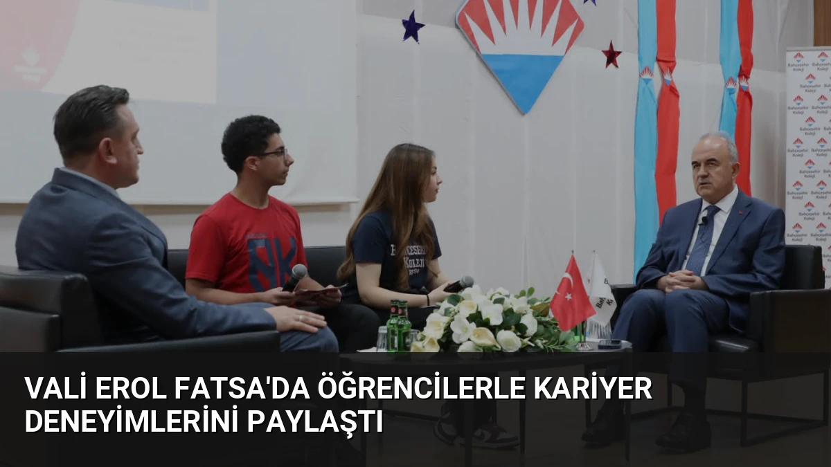 Vali Erol Fatsa’da Öğrencilerle Kariyer Deneyimlerini Paylaştı